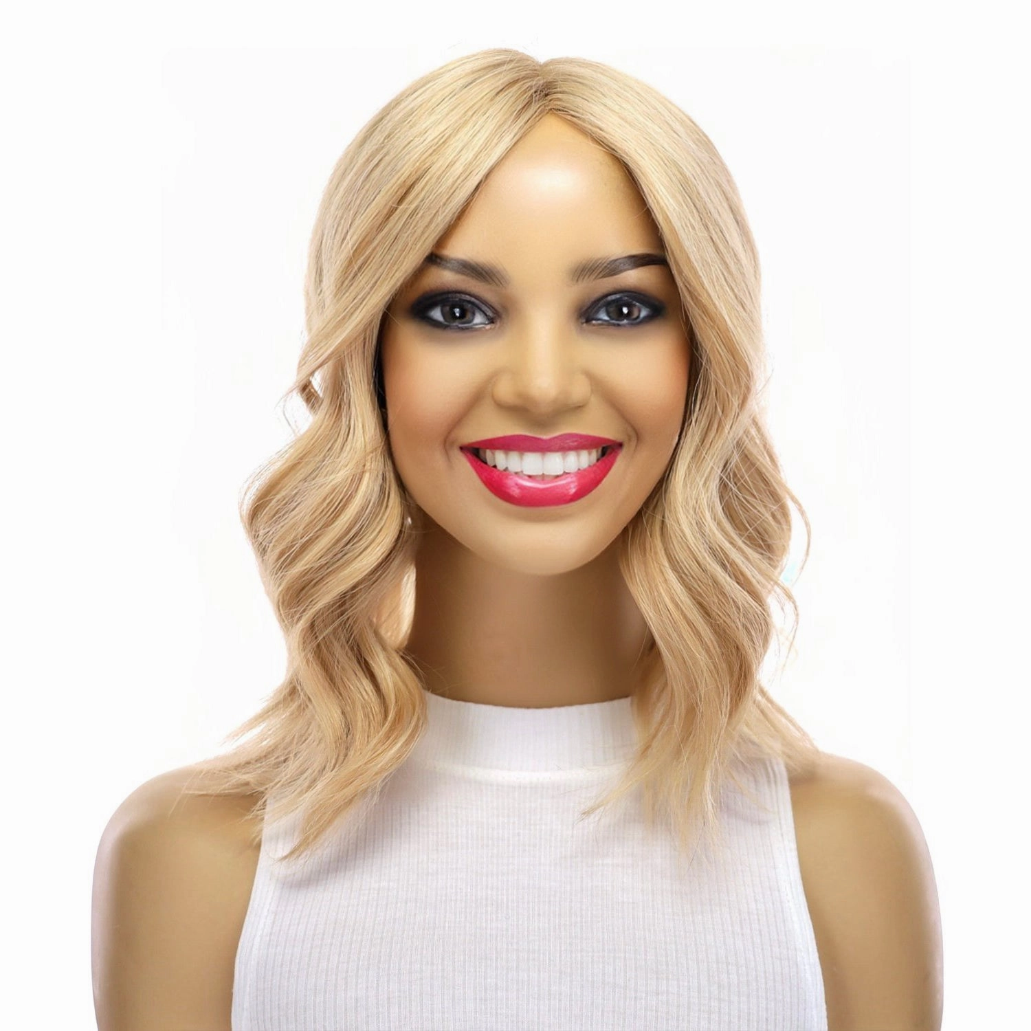 14" Topaz Lace Top Topper Golden Blonde No Root