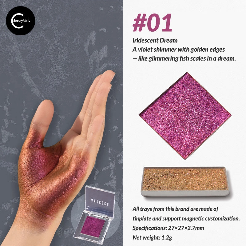 ANYCOCO Yujingzi Series – Photochromic Ultra-Glitter Mono Eyeshadow