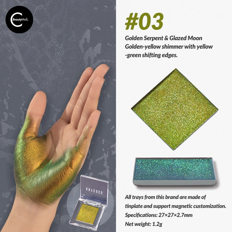 ANYCOCO Yujingzi Series – Photochromic Ultra-Glitter Mono Eyeshadow