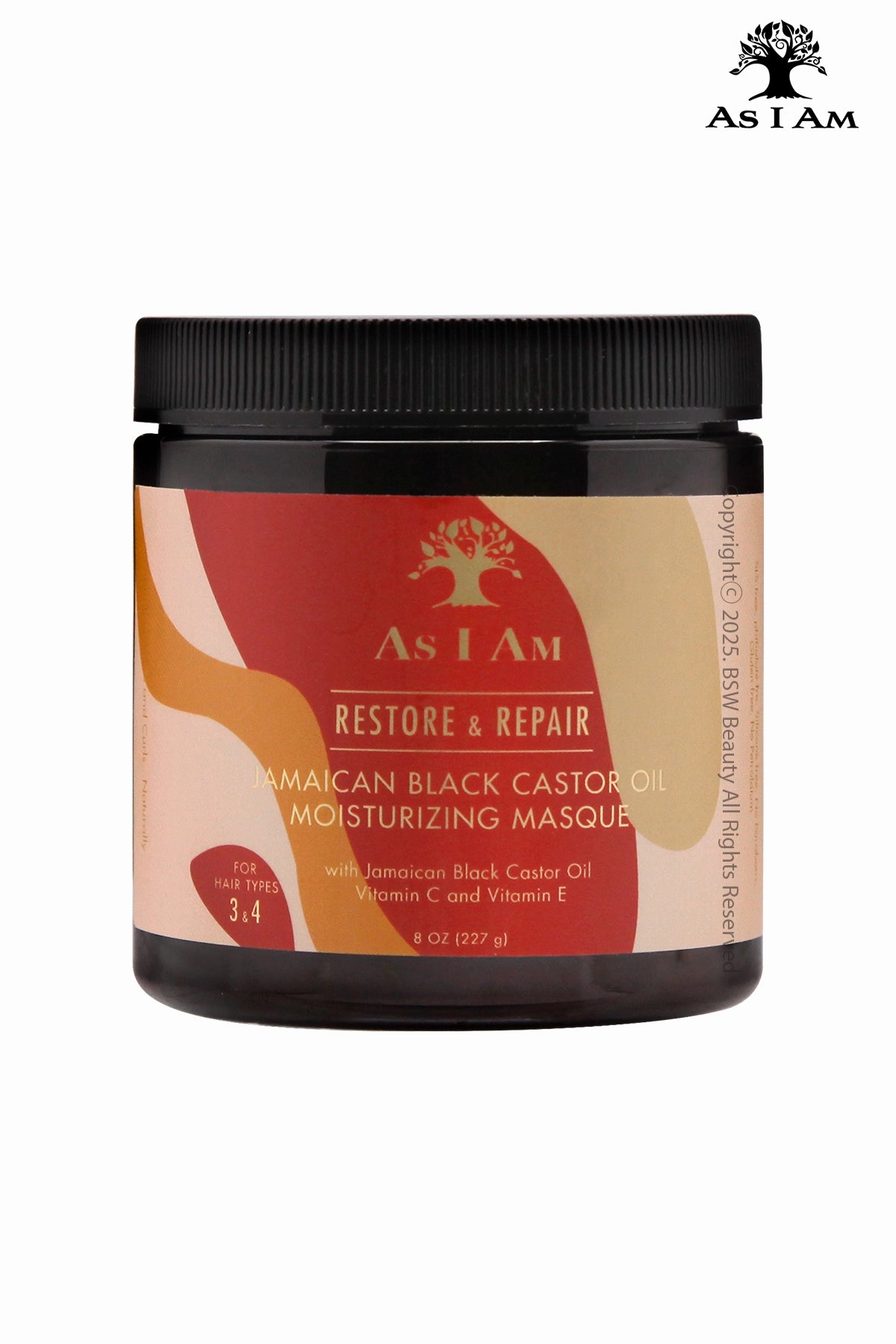 AS I AM RESTORE & REPAIR JAMAICAN BLACK CASTOR OIL MOISTURIZING MASQUE 8oz