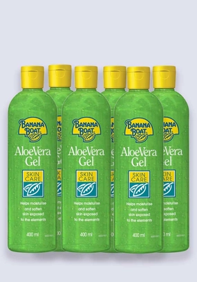 Banana Boat Aloe Vera After Sun Gel 400ml - 6 Pack Saver