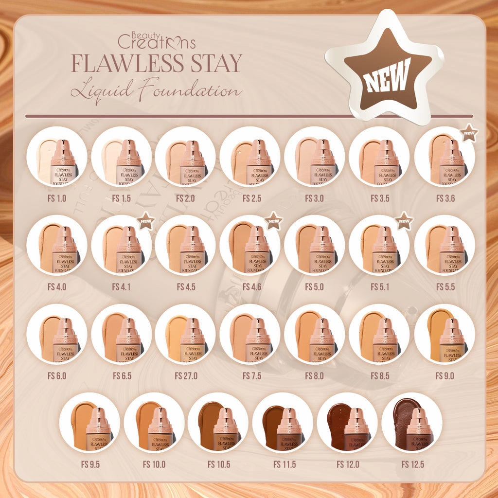 BEAUTY CREATIONS - FLAWLESS STAY FOUNDATION