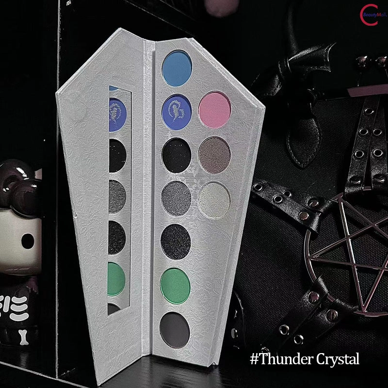 BEEKY BEAM "Resurrection" Thunder Crystal White Coffin Eye Shadow Palette
