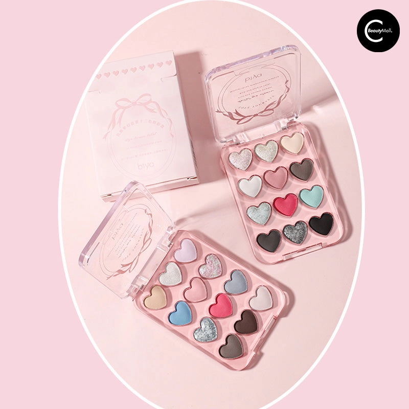 Biya Dream Ballet 12-Color Heart Eyeshadow Palette