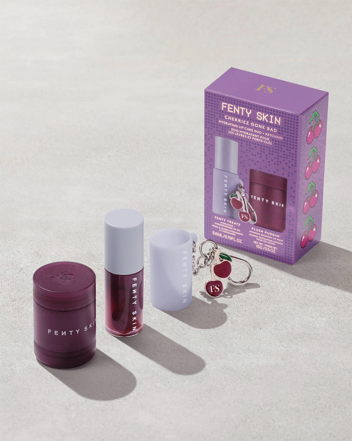 Cherriez Gone Bad Hydrating Lip Care Duo   Keychain
