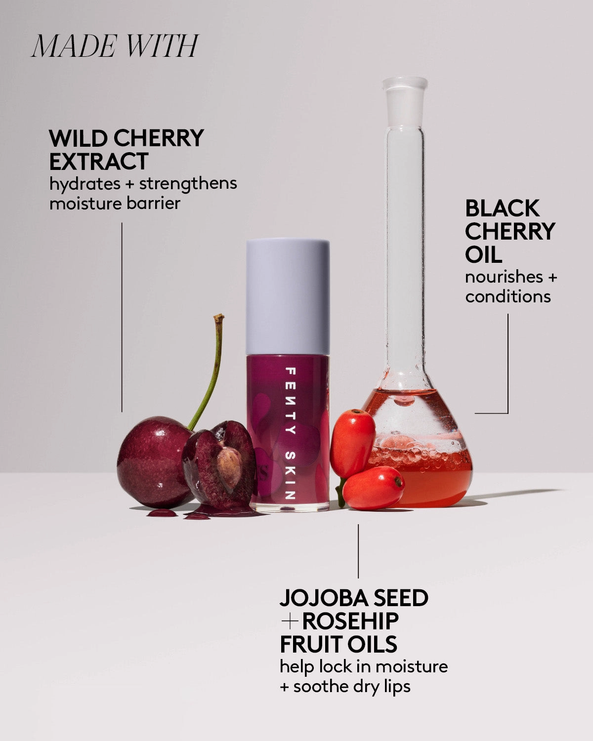 Cherriez Gone Bad Hydrating Lip Care Duo   Keychain