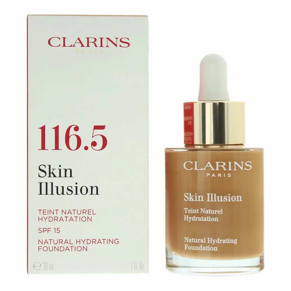 Clarins Skin Illusion Natural Hydrating Spf 15 116.5 Coffe  Foundation 30ml
