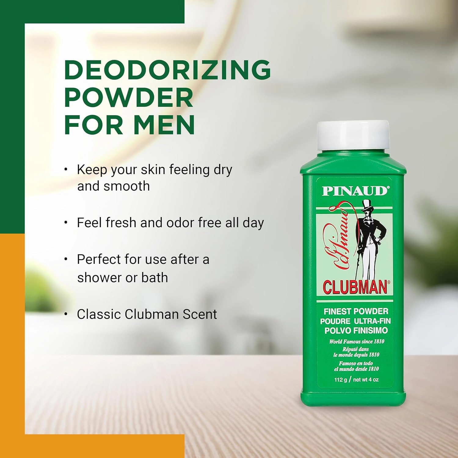 Clubman Pinaud Finest Powder - 9 oz - Choose Color