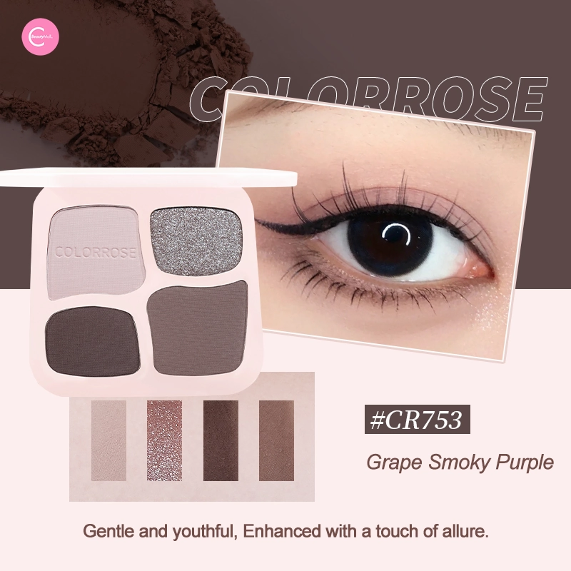 Colorrose Pocket-Sized 4-Color Eyeshadow Palette