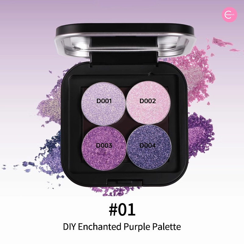 DE'LANCI Purple Passion DIY 4-Color Eyeshadow Palette