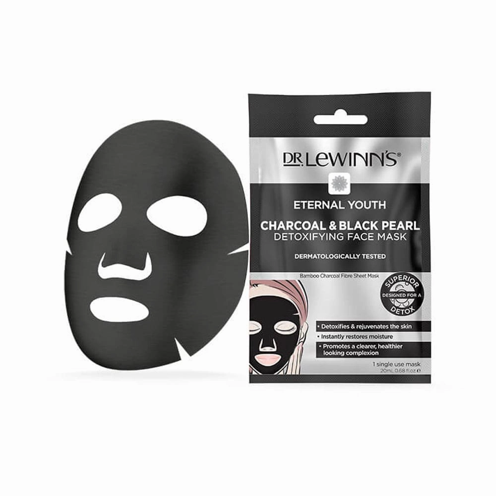 Dr Lewinn's Charcoal & Black Pearl Detoxifying Face Mask 20ml
