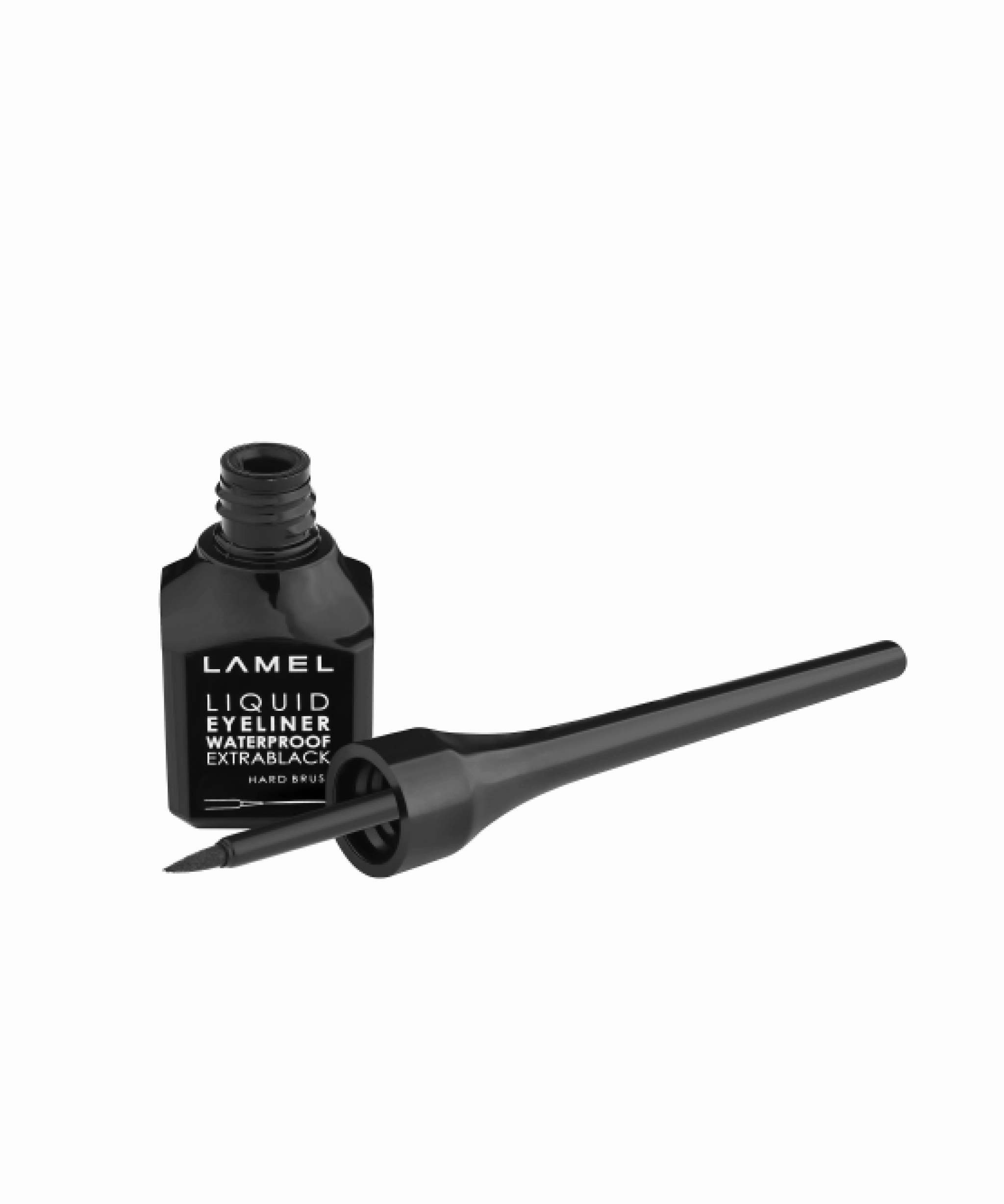 Eyeliner liquid with hard brush