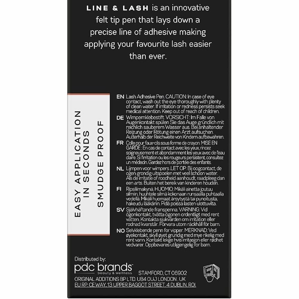 Eylure London Line & Lash Adhesive Eyeliner Black 2-In-1