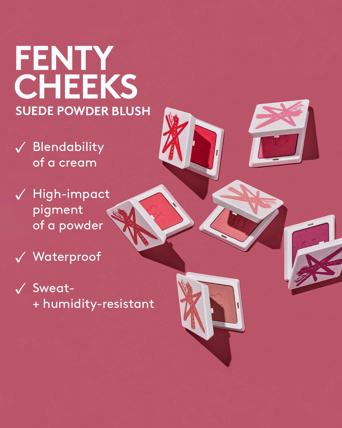 Fenty Cheeks Suede Powder Blush — Petal Poppin’