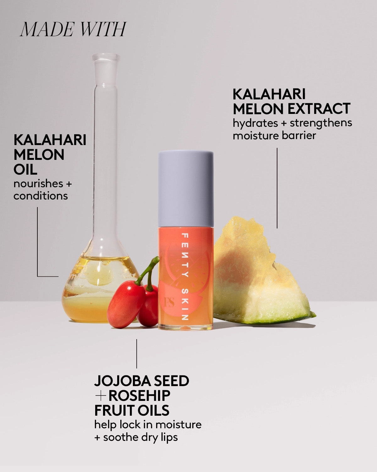 Fenty Treatz Hydrating   Strengthening Lip Oil — Kalahari Melon