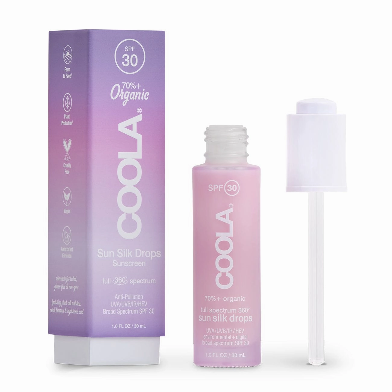 Full Spectrum 360° Sun Silk Drops Organic Sunscreen SPF 30