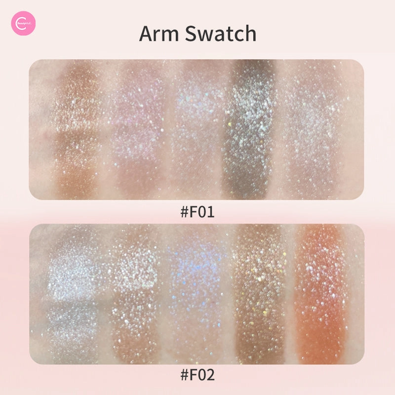 GELLA'S Shimmering 5-Color Eyeshadow Palette