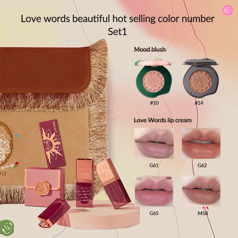 Girlcult Lover’s Whispers Gift Box: Lip Cream & Blush Set