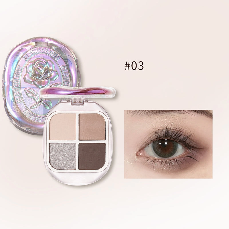 GlamColour Fire Gloss Quad Eyeshadow Palette