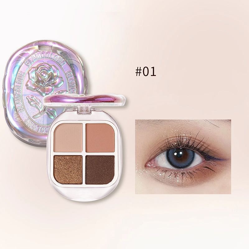 GlamColour Fire Gloss Quad Eyeshadow Palette