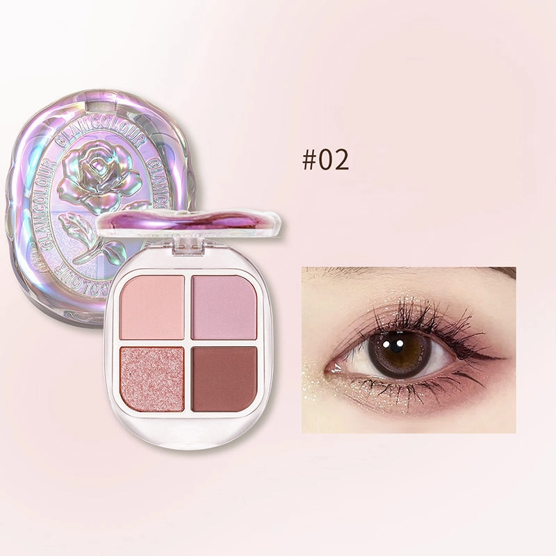 GlamColour Fire Gloss Quad Eyeshadow Palette