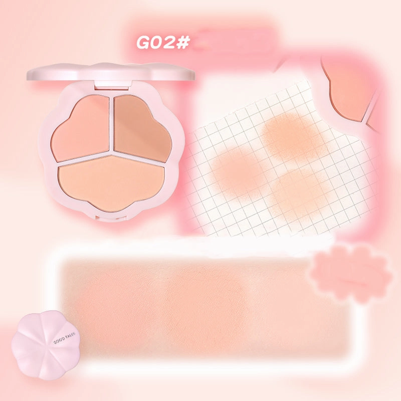 Gogotales Flower Mist Trio Blush Palette