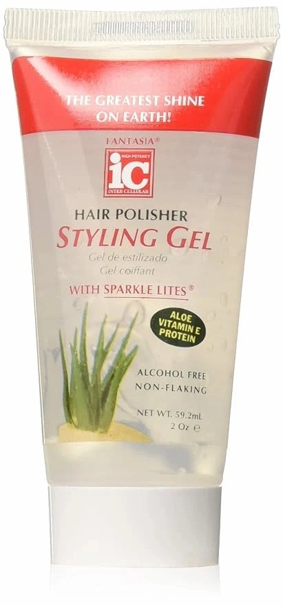 IC Fantasia Hair Polisher Heat Protector Styling Foam - 8.5 oz - Includes Styling Gel - 2 oz