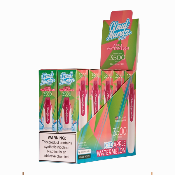 Iced Apple Watermelon Cloud Nurdz 3500