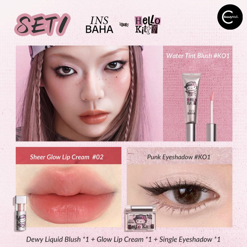INSBAHA x Hello Kitty Limited Edition Duo Lip & Cheek Set