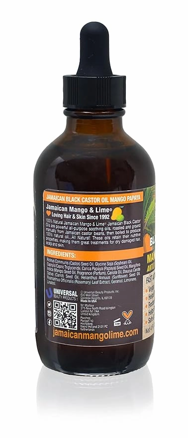 Jamaican Mango & Lime Black Castor Oil - Mango Papaya - 4 oz