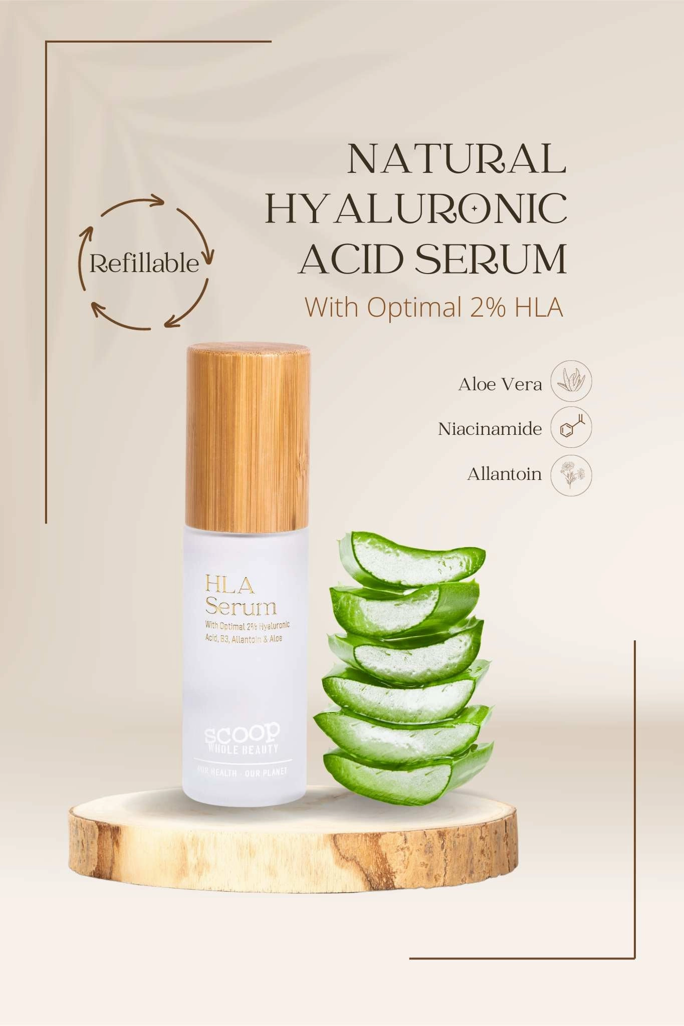 Natural Hyaluronic Acid Serum 2%   B3 Offer