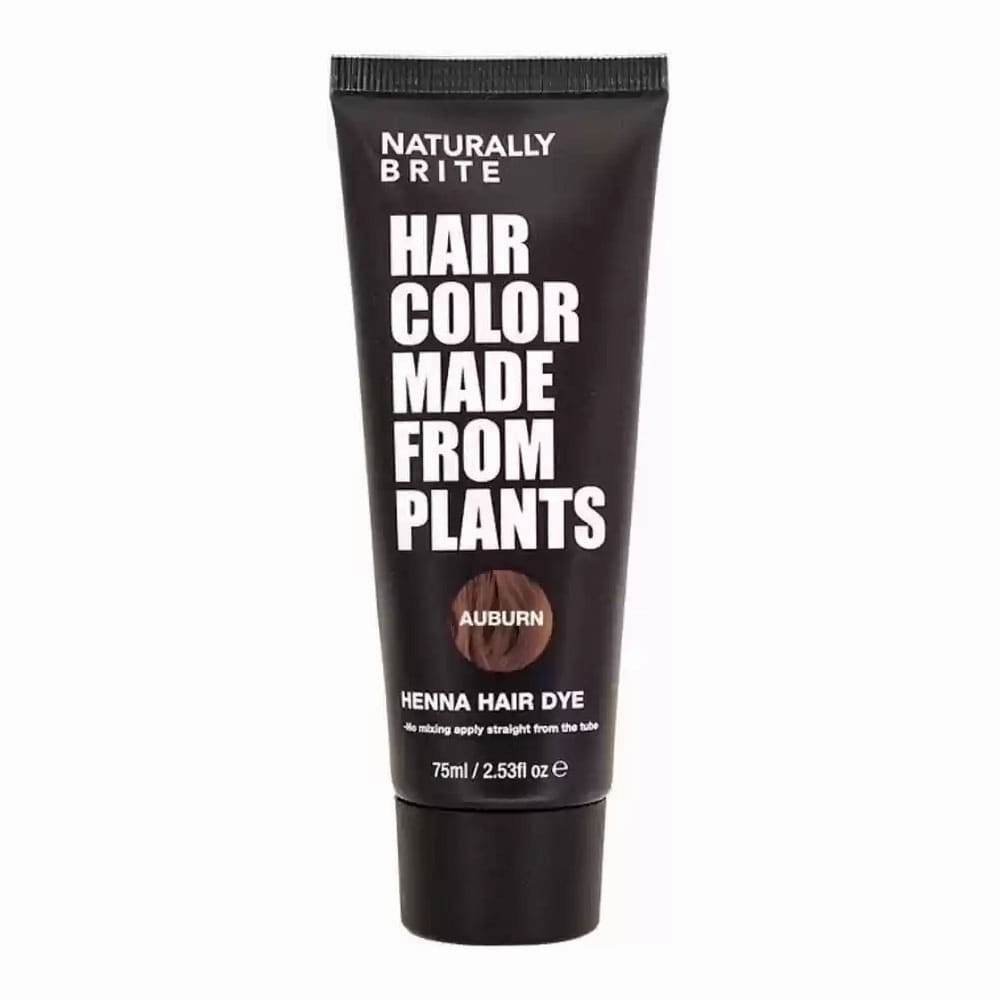 Naturally Brite Henna Hair Dye Auburn 75ml