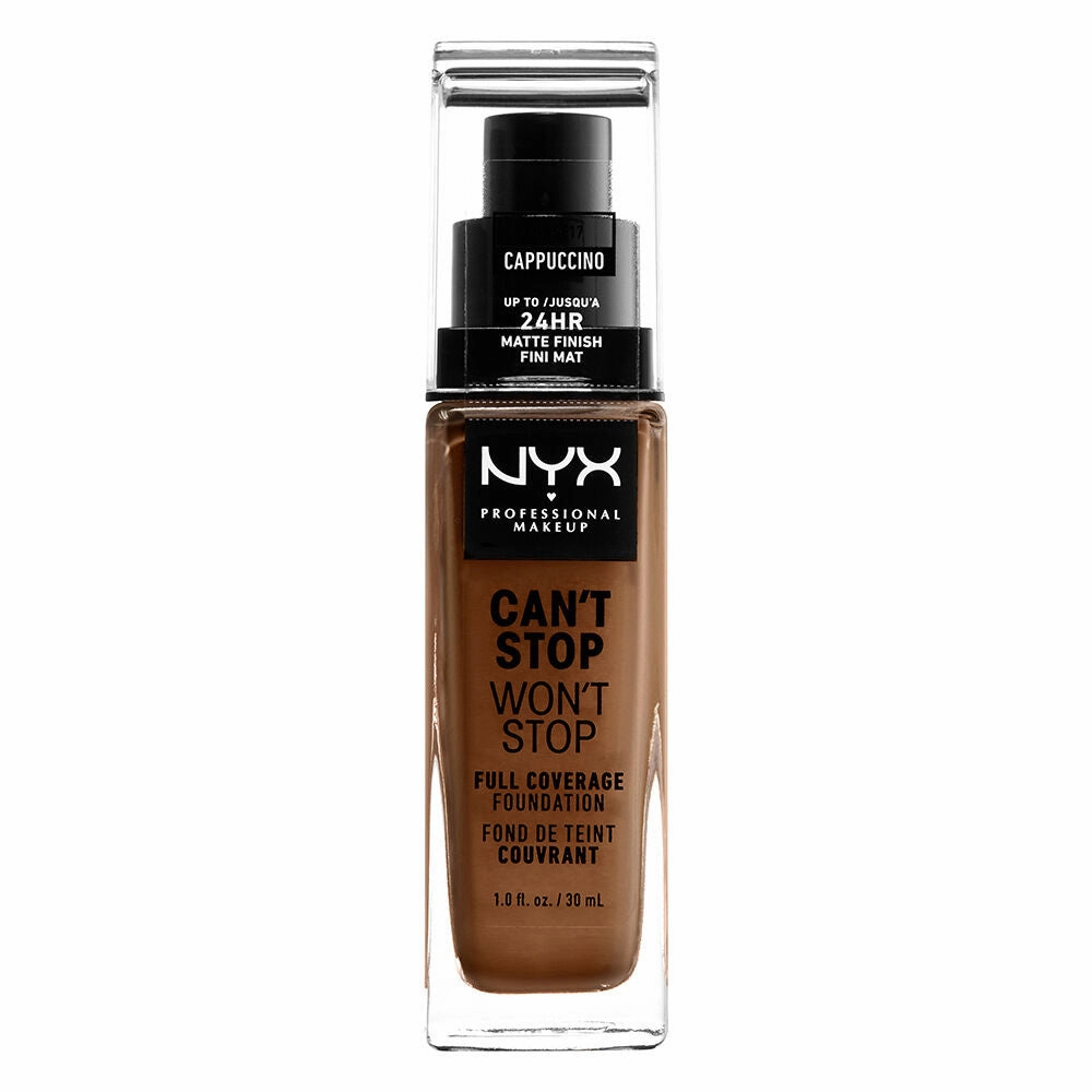 NYX Can't Stop Won't Stop Full Coverage Foundation Cappucino 30ml