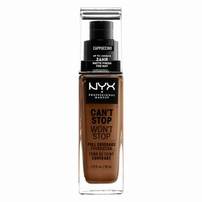 NYX Can't Stop Won't Stop Full Coverage Foundation Cappucino 30ml