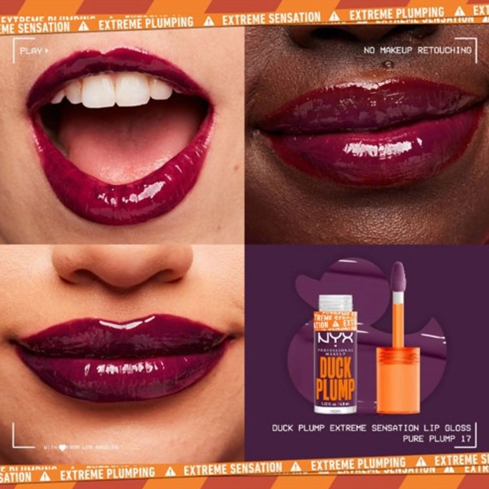 NYX High Pigment Plumping Gloss Duck Plump 17 Pure Plum-P 7ml