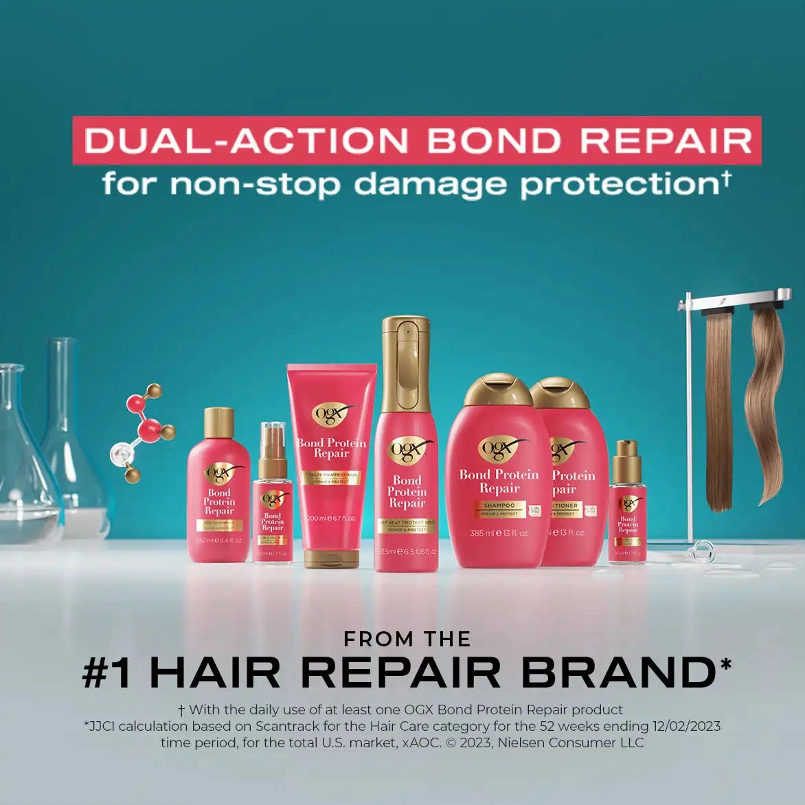 OGX Bond Protein Repair 450°F Heat Protect Spray - 6.5 oz
