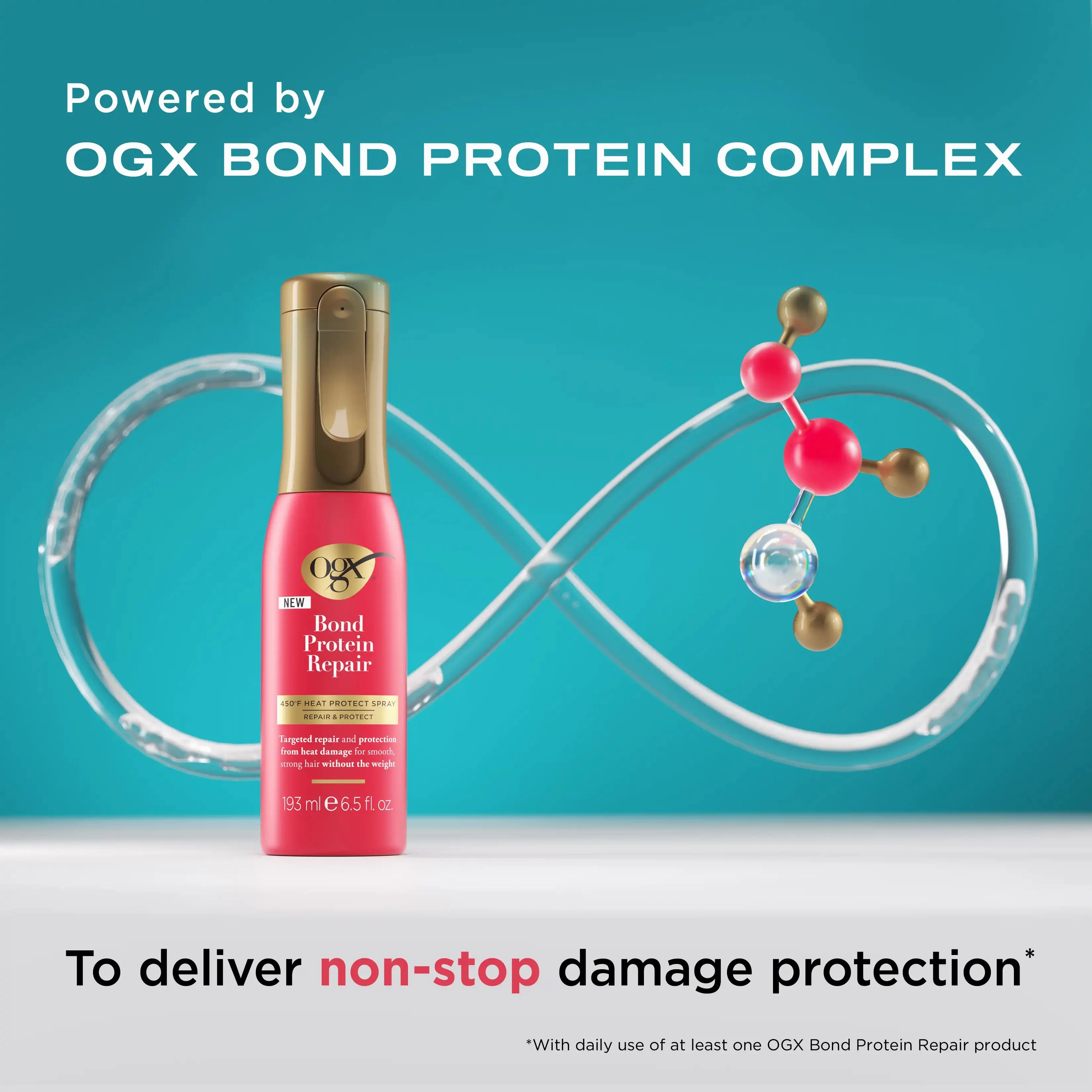 OGX Bond Protein Repair 450°F Heat Protect Spray - 6.5 oz