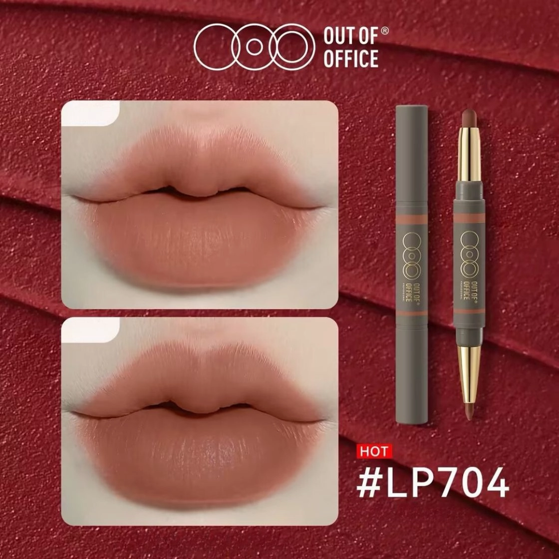 OUT-OF-OFFICE Dual-Ended Lip Sculpting Pen