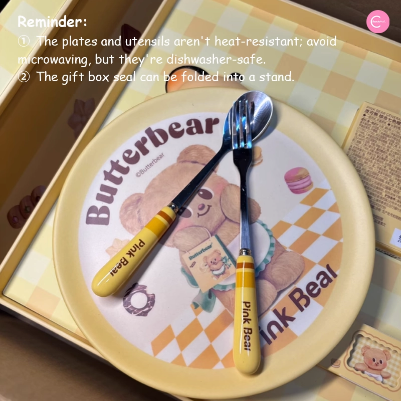 Pink Bear Butterbear Gift Set