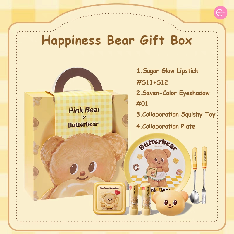 Pink Bear Butterbear Gift Set
