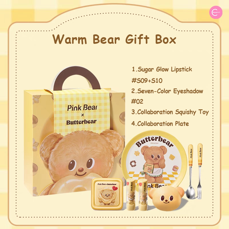 Pink Bear Butterbear Gift Set
