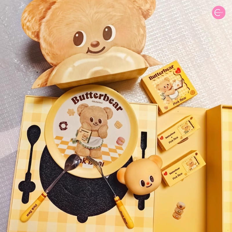 Pink Bear Butterbear Gift Set