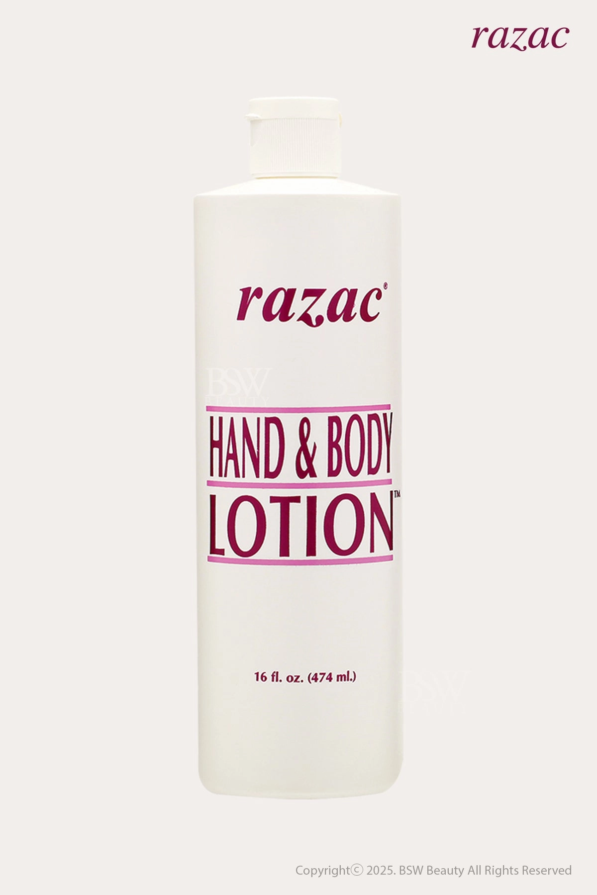 RAZAC HAND & BODY LOTION 16oz