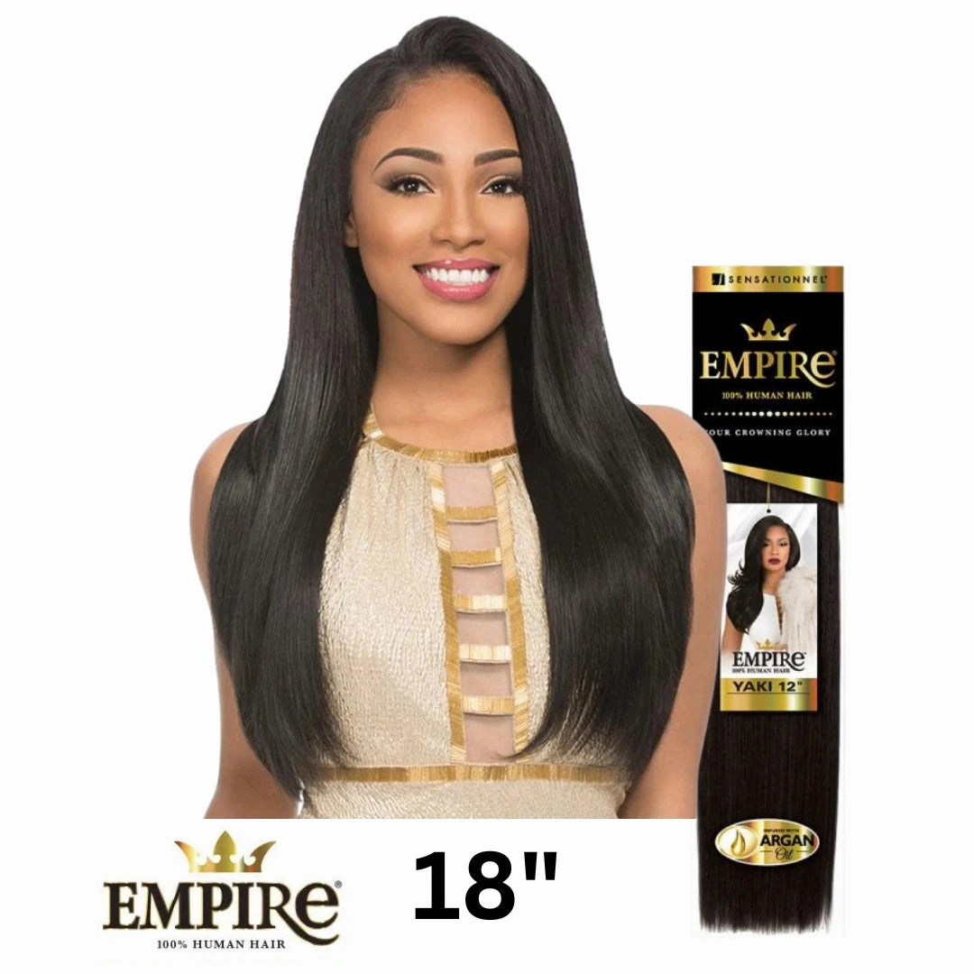 Sensationnel Empire 100% Human Hair Yaki Weave - 18 Inch