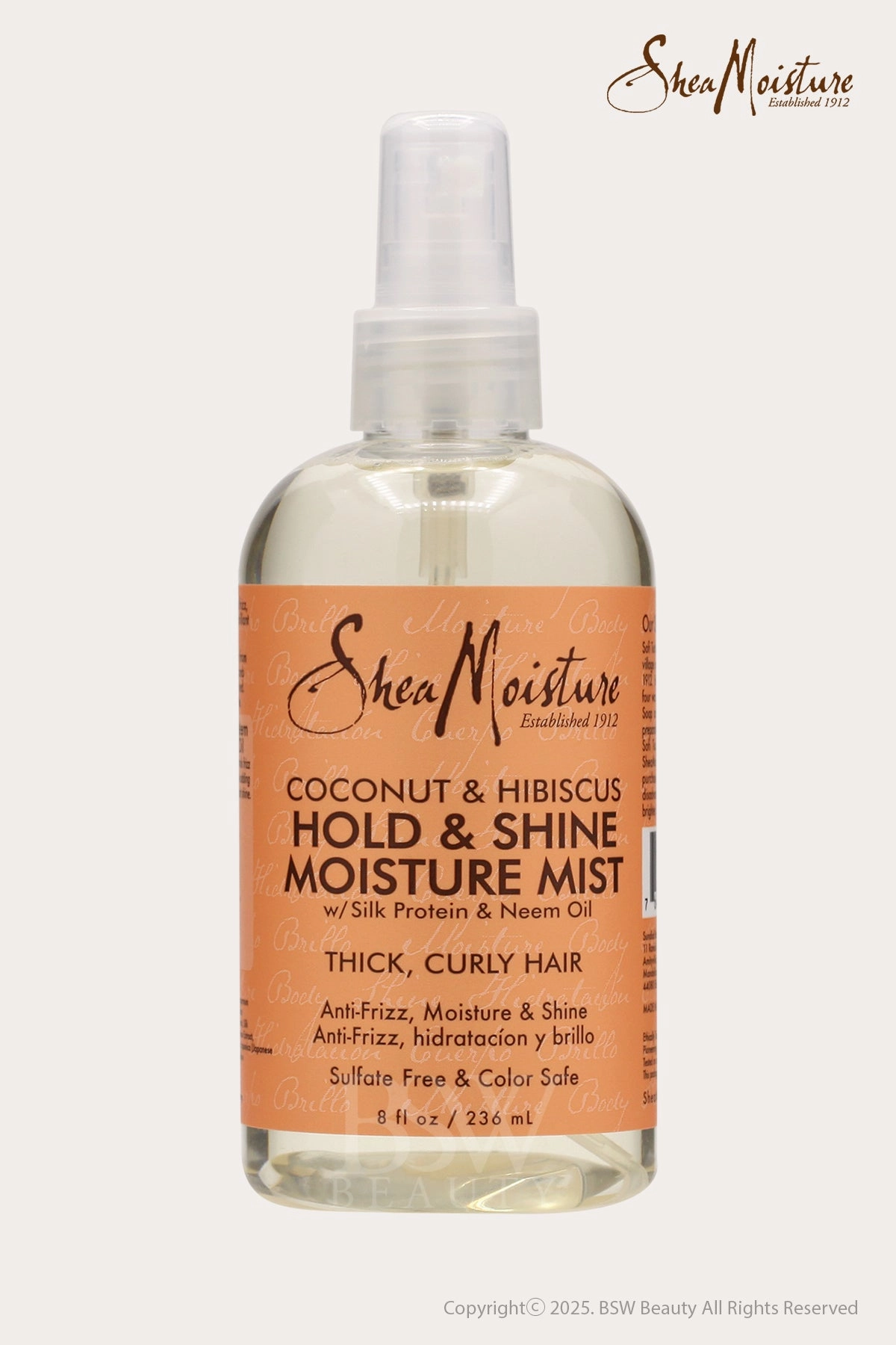 SHEA MOISTURE COCONUT & HIBISCUS HOLD & SHINE MOISTURE MIST 8oz