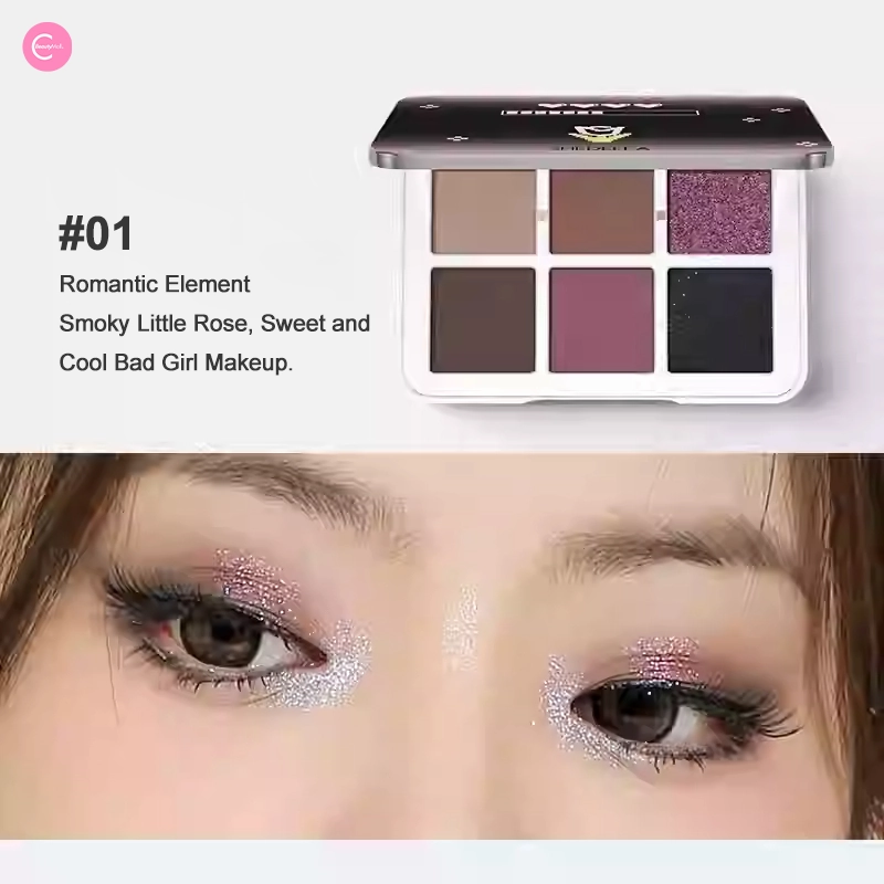 SHEDELLA Bouquet of Romance Six-Color Eyeshadow Palette