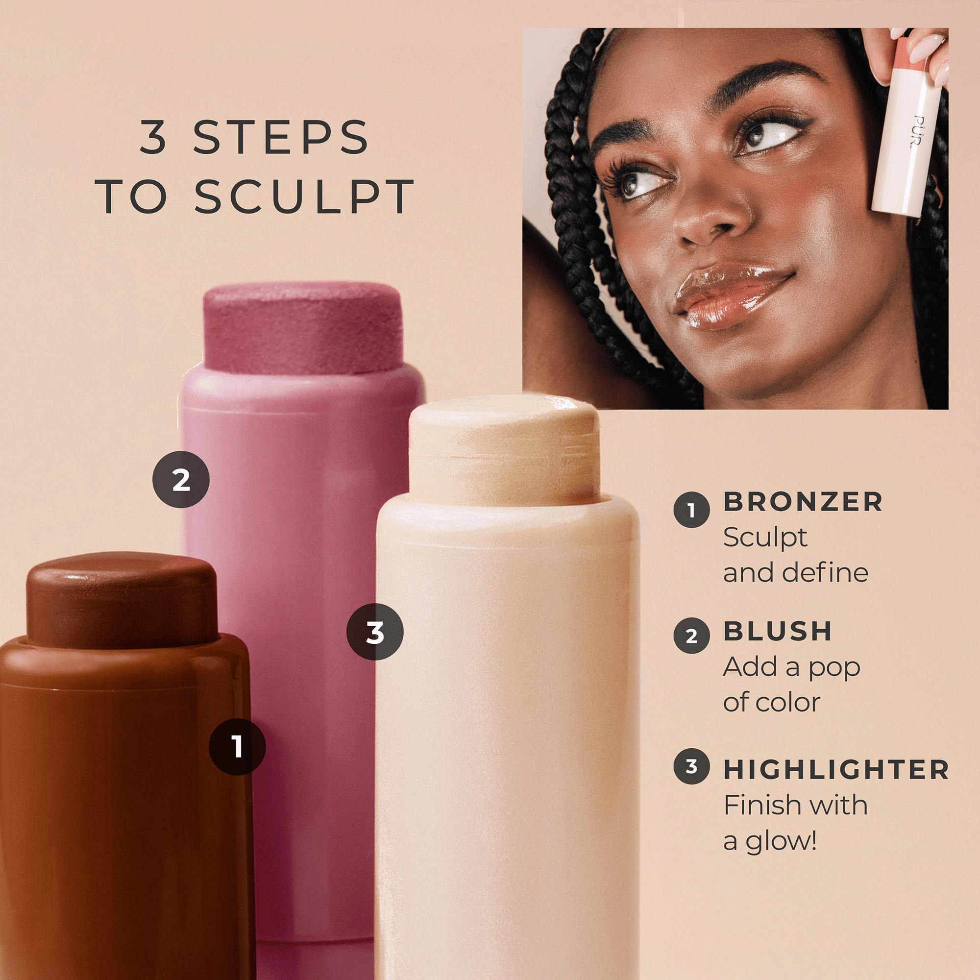 Silky Tint Creamy Multitasking Stick with Peptides