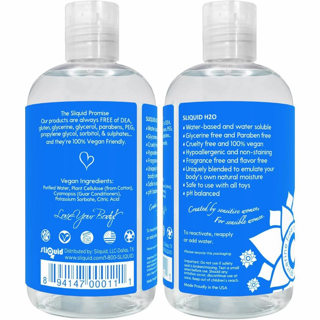Sliquid H2O Water-Based Lubricant