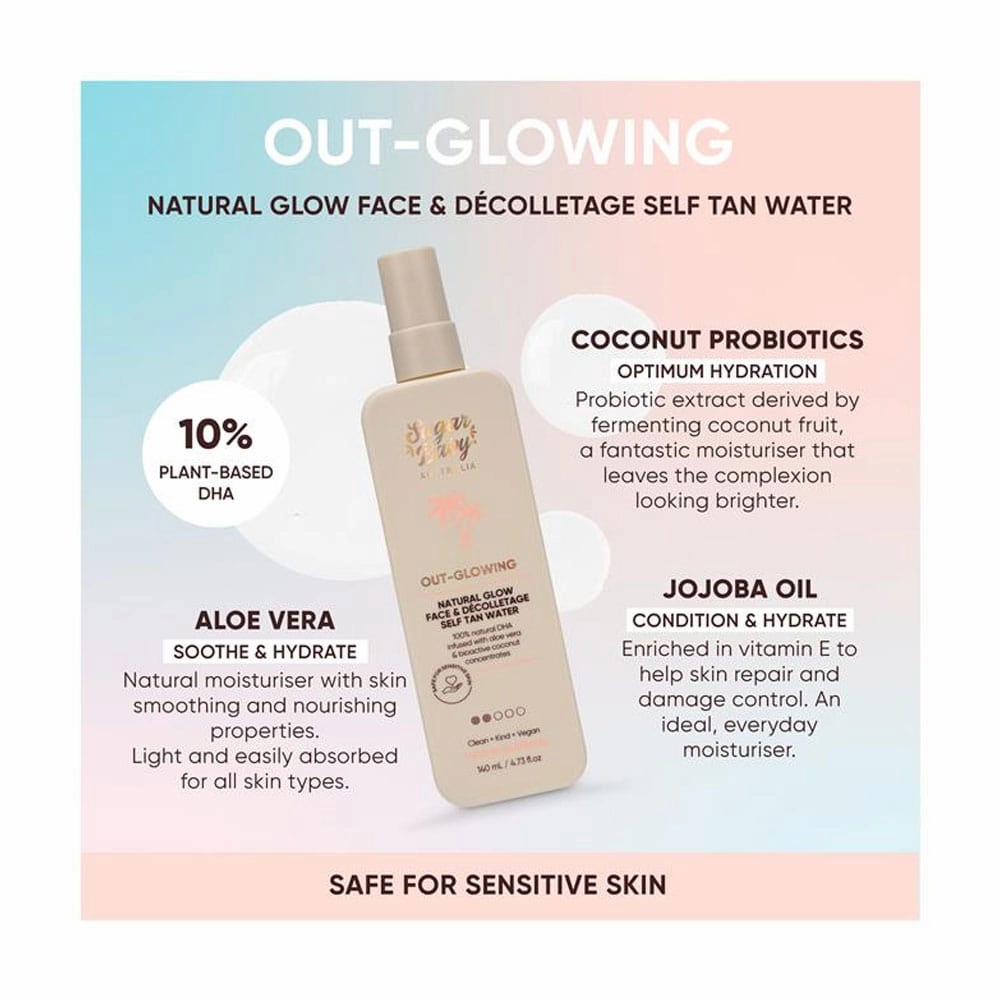 Sugar Baby Good To Glow Natural Glow Face & Decolletage Self Tan Serum 140ml