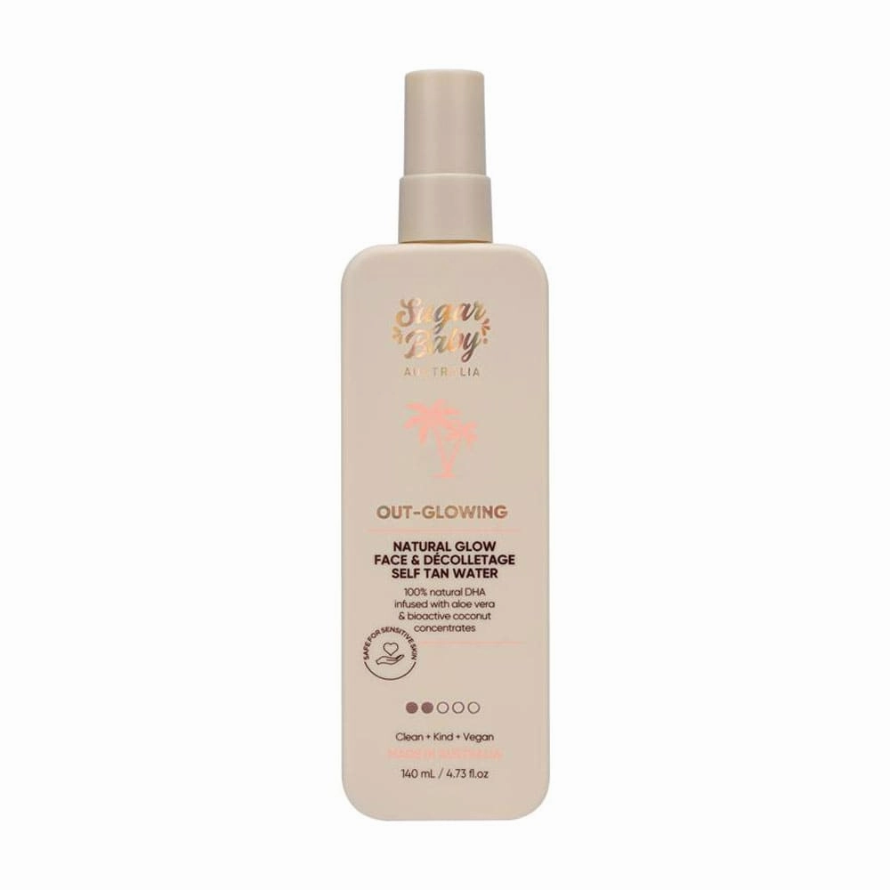 Sugar Baby Out Glowing Natural Glow Face & Decolletage Self Tan Water 140ml